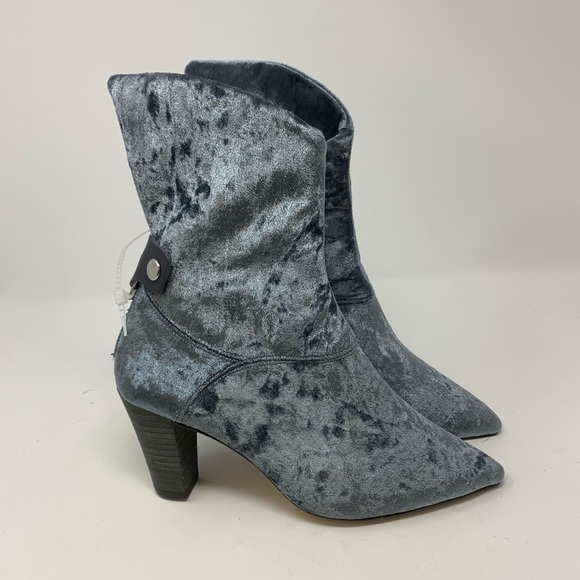 Free People Moonlight Velvet Pointed Toe Booties - Picture 3 of 9